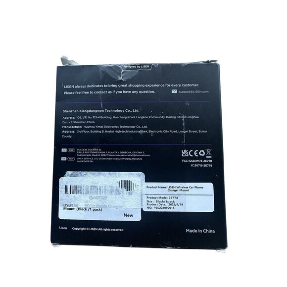 LISEN for Magsafe Vent Car Mount Charger 15w Fast Charging Model 2E778 Black - Picture 5 of 9